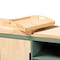 Baxton Studio Dorthy Dark Green and Natural Wood Kitchen Storage Cart 163-10440 - alternate 2